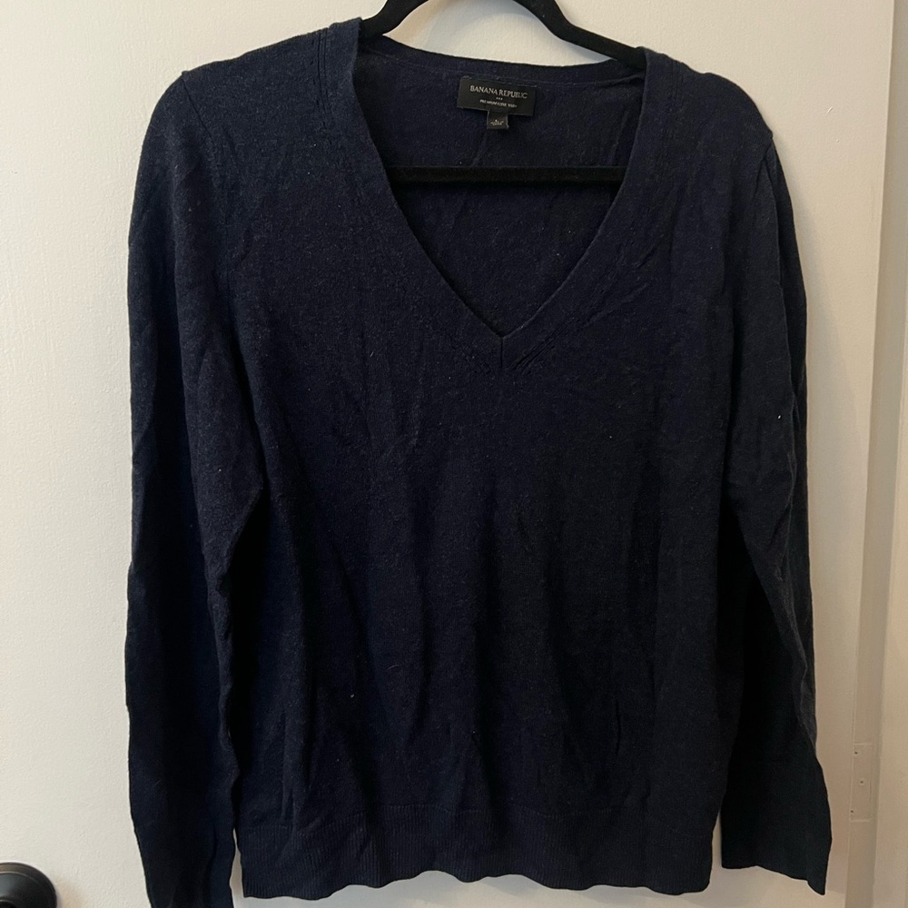 Banana Republic Deep Blue Knit Top